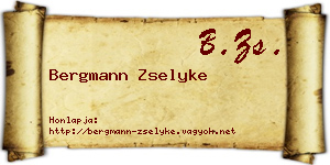 Bergmann Zselyke névjegykártya
